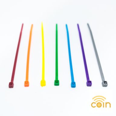 Colored Nylon Cable Ties 2.5 x 100mm (100pcs)