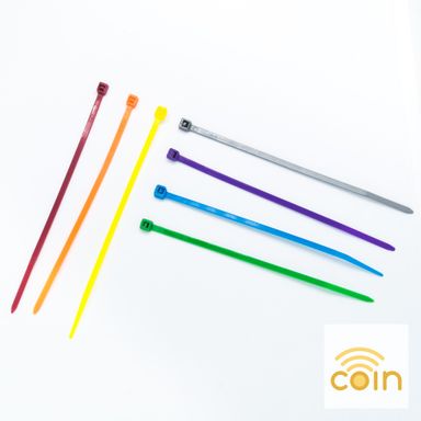 Colored Nylon Cable Ties 2.5 x 100mm (100pcs)