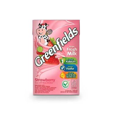 Greenfields UHT Strawberry Milk 105ml 