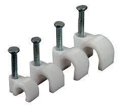 10MM ROUND CABLE CLIPS 100PCE