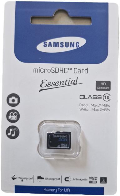 2GB SAMSUNG MICRO SDHC MEMORY CARD 