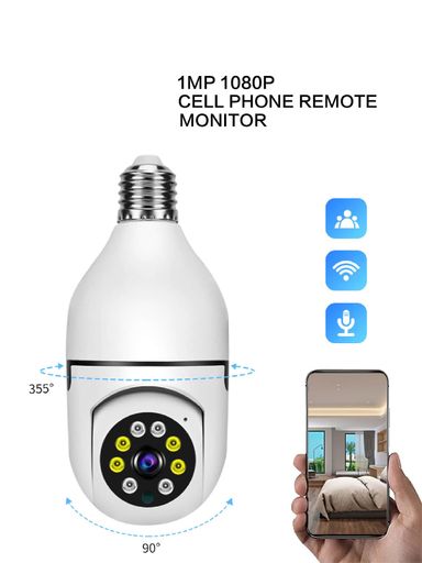 Bulb shaped wireless camera