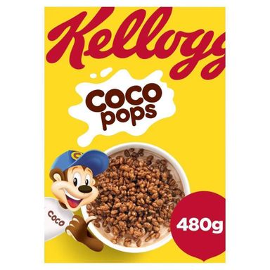 Kelloggs Coco Pops 480g 6 per case  80 cases per pallet  Bb: 27/4/24