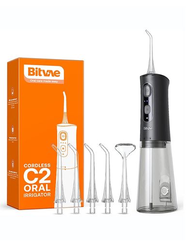 Bitvae Cordless C2 Oral Irrigator with 3 Modes, 40-Day Battery Life