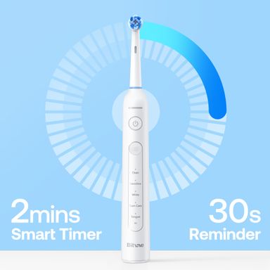 Bitvae R2 Rotating Toothbrush with 8 Brush Heads, 30-Day Battery Life