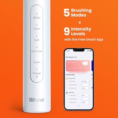 Bitvae Smart S2 Electric Toothbrush with 8 Heads for 2 Years