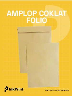 Amplop Coklat Folio (Per 100 Pcs)
