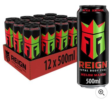 Reign melon mania 12x500ml  BBE 03/25 12 cans 