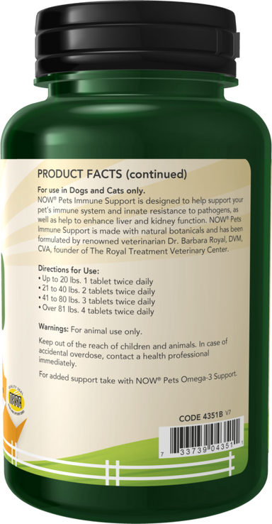 Immune Support Chewable Tablets for Dogs & Cats