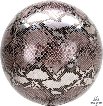 16in, 40cm, Snake Skin Print ORBZ Balloon