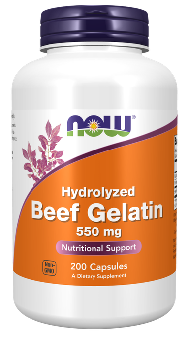 Beef Gelatin 550 mg Capsules - Nutritional Support