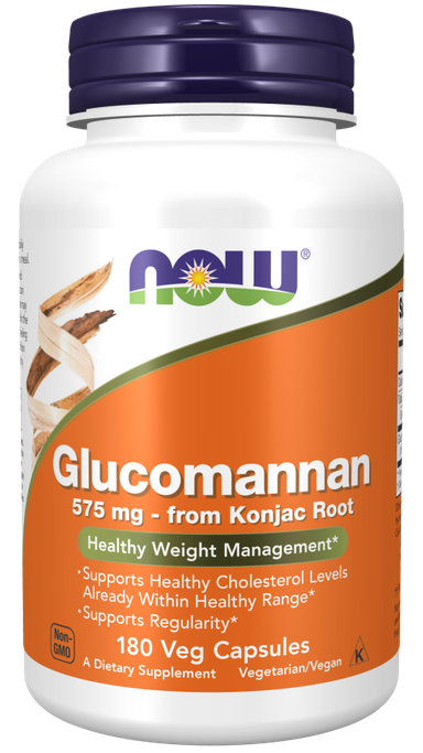 Glucomannan 575 mg Veg Capsules - Healthy Weight Management