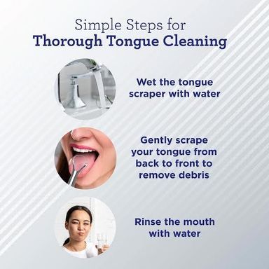 SPOON SHAPED STAINLESS STEEL TONGUE SCRAPER (2-PACK)