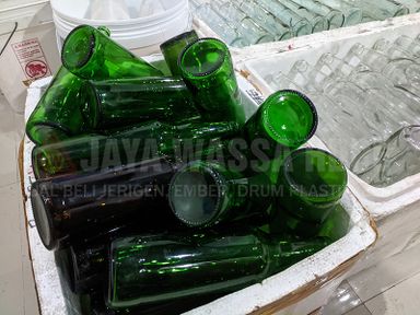 Botol Kaca Amer Hijau 600ML Bersih Yogyakarta