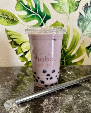 Taro tea boba 