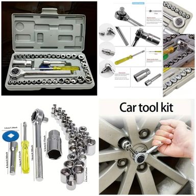 🌟M 3934. 40Pc Combination Socket Wrench Set.