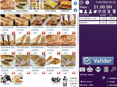 Logiciel de caisse pour café restaurant snack pizzeria...