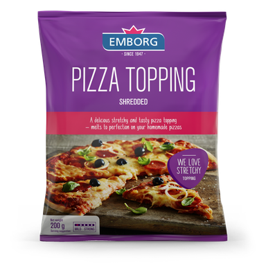 Emborg Shredded Pizza Topping 200g 