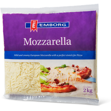 Emborg Shredded Mozzarella 2kg