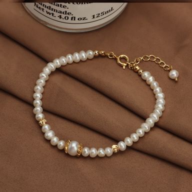 Vintage Gilt Pearl Bracelet