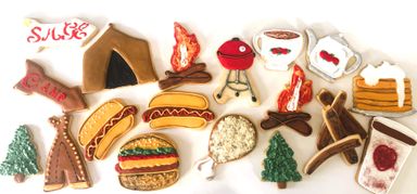 Camping or picnic cookies sampler pick 12 