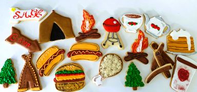 Camping or picnic cookies sampler pick 12 