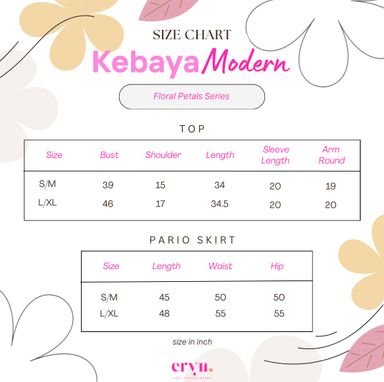 ERYN KEBAYA MODERN FLORAL PETALS SERIES