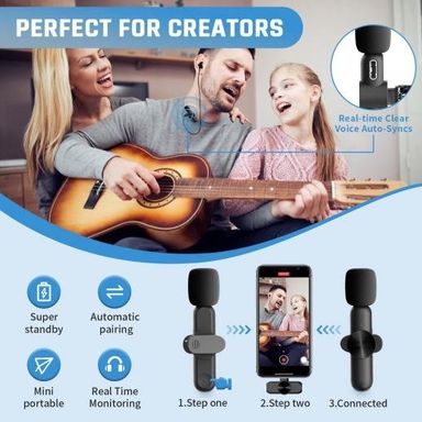 4 in 1 Wireless Mini Microphone