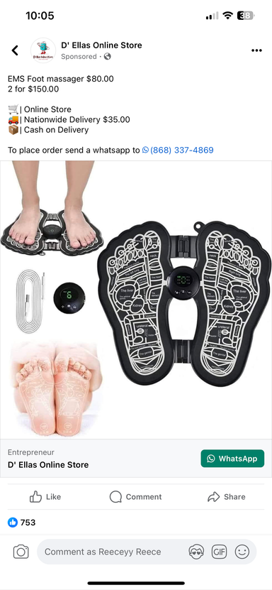 EMS Foot Massager