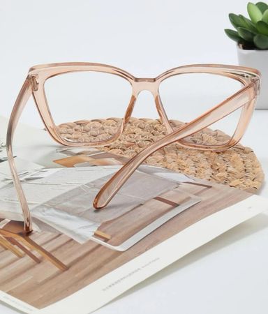 Champagne frame eyeglasses 