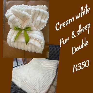 Fur & sheep double throw 