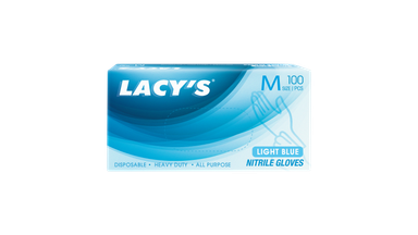 Lacy's Nitrile Gloves 100's - Blue (M)