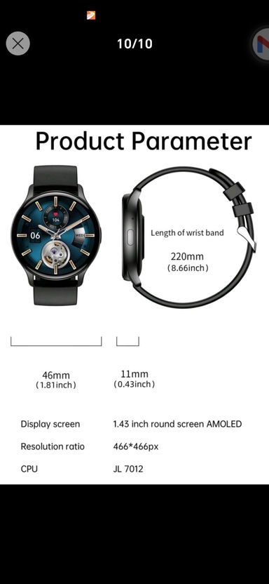 UNISEX ROUNDED SMART WATCH