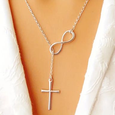 Cross and Infinity Necklace