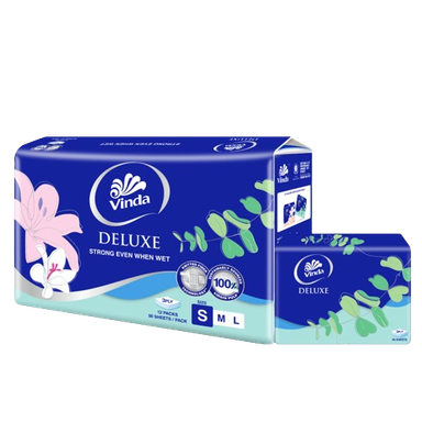 Vinda Deluxe Soft Pack Facial Tissue 50's