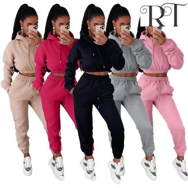 Ladies Tracksuit Crop