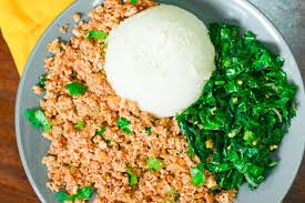 Ugali +scrambled eggs