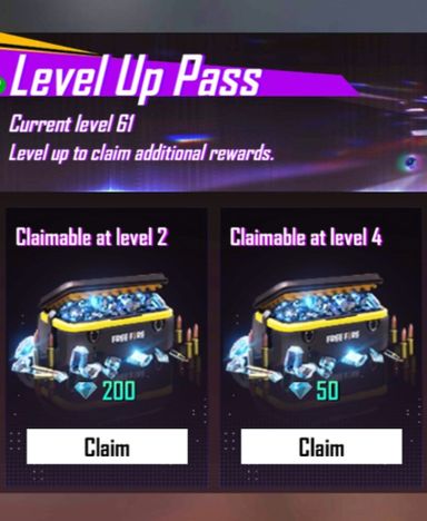 Free Fire Level UP Pass