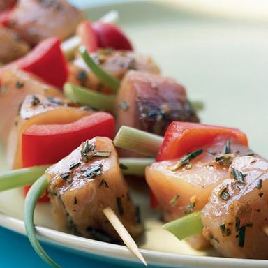 Seafood - Swordfish (Espadon) Skewers - Brochettes