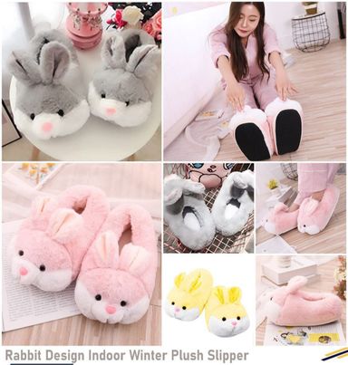 rabbit design  plush slipper