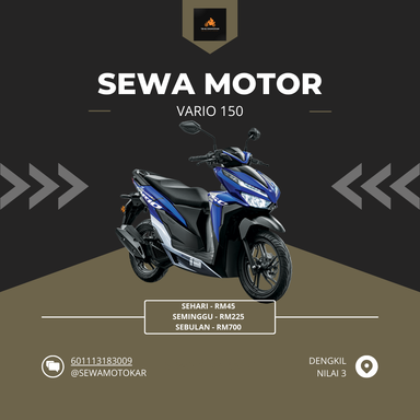 Sewa Honda Vario 150cc