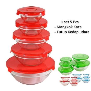 5 in 1 Glass Nesting Bowls