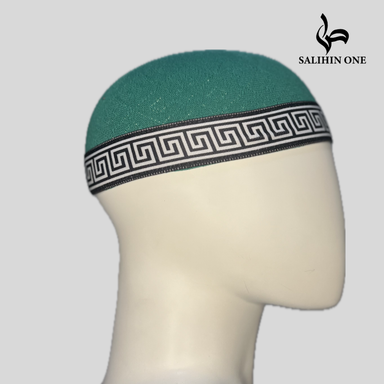 KUFI EGIPCIO CON BORDE NEGRO I BLANCO