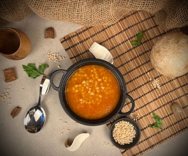 شوربة الحب باللحم - Barley with Meat Soup