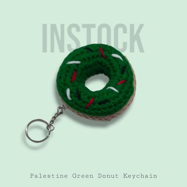 [INSTOCK] Palestine Inspired Donut Keychain Medium