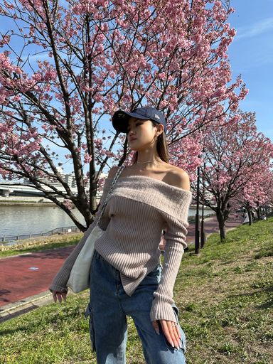 DUSTY PINK OFF SHOULDER