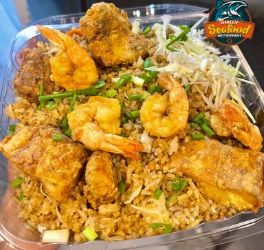 Fish and Prawns Fried Rice