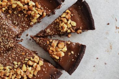 Dark chocolate tart