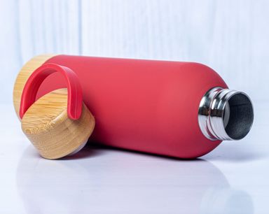 Stainless Steel Bamboo Water Bottle