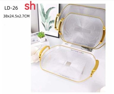 Serving tray golden edge